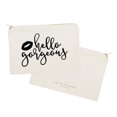thumbnail image 2 of Hello Gorgeous Cotton Canvas Cosmetic Bag, 2 of 4