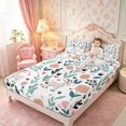 thumbnail image 3 of Manfei Kawaii Goat Bed Sheets 4-Piece,Floral Animal Full Size Sheets,1 Flat Sheet,1 Fitted Sheet and 2 Pillowcases, 3 of 6