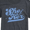 thumbnail image 3 of Instant Message - She Her - Men's Short Sleeve Graphic T-Shirt, 3 of 6