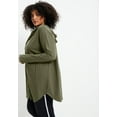 thumbnail image 3 of June + Vie Women's Plus Size Zip-Up French Terry Hoodie, 3 of 6