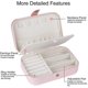 thumbnail image 3 of Travel Jewelry Case, Double Layer Jewelry Travel Box, Travel Jewelry Case Gift For Women, 3 of 3