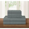 thumbnail image 1 of 1500 Thread Count Egyptian Quality 4 pc Sheet set Deep Pocket Up to 16"" - Wrinkle Resistant - All Size and Colors Queen Gray, 1 of 5