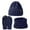 Navy, variant on Wipya Winter Warm Knit Set Beanie Hat Touchscreen Gloves And Neck Scarf For Women Outdoor Cold Protection Essential SizeBlack