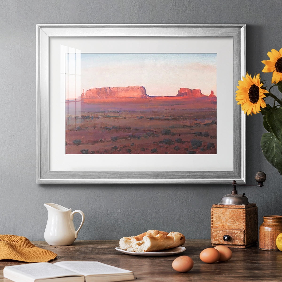 Red Rocks at Dusk I Premium Framed Print - Ready to Hang