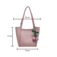 thumbnail image 4 of Bolso de hombro - Monederos y de mano de cuero PU de gran capacidad para mujeres y niñas, 4 of 4