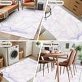 thumbnail image 5 of 3'x5' Area Rugs, Purple Pink Ombre Indoor Outdoor Area Rug for Living Room Bedroom, Modern Geometric Abstract Art Washable Bathroom Rugs Kitchen Floor Carpet Mats Home Decor Aesthetic, 5 of 8