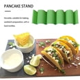 thumbnail image 4 of Advancent Soporte de exhibición para Taco de Pizza, soporte para Taco, bolsos ondulados duraderos, estante de comida mexicana, utensilios de cocina para Cocina y Comedor Verde Advancent HA001920-01, 4 of 8