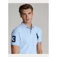 thumbnail image 4 of POLO RALPH LAUREN Mens Big & Tall Classic Fit Short Sleeve Big Pony Mesh Polo (3XLT, Aqua Blue), 4 of 4
