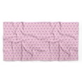 thumbnail image 5 of Bimba Pink Leaves & Elk Mount Stripe Printed Pure Silk Scarf For Hair Neck Head Bandanas For Women 40 x 80 Inches, 5 of 6