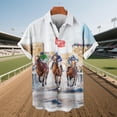 thumbnail image 4 of Goodtrade8 Short Sleeve Shirts for Men Summer Plain Button Hawaii Casual Collared Button up Beach V-Neck Mens T-Shirts Outfits, 4 of 6