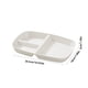 thumbnail image 3 of Rectangular 3-Compartment Serving Tray | Plastic Dinner Plate Organizer | Thick Bottom | Easy Clean | Solid Stable Design | For Party Picnic Home Use | 26.5x18x3cm | Gray White Beige Pink | 1 Piece, 3 of 6