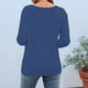 thumbnail image 4 of Camiseta de Manga 3/4 Impresa de Moda Casual de Ajuste Suelto de la Mujer de Verano Cómoda Primavera Y Verano, 4 of 6