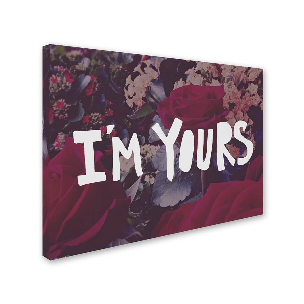 Trademark Fine Art "I'm Yours" Canvas Art by Leah Flores