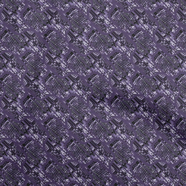 oneOone Silk Tabby Violet Fabric Texture Craft Projects Decor Fabric Printed By The Yard 42 Inch Wide