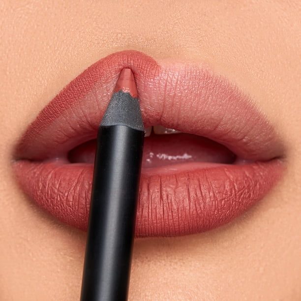 Lápiz labial K7L, rústico, marrón tostado, impermeable, a prueba de manchas