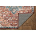 thumbnail image 6 of Linon Washable Cason Polyester 3'x5' Rug in Rust Orange, 6 of 15