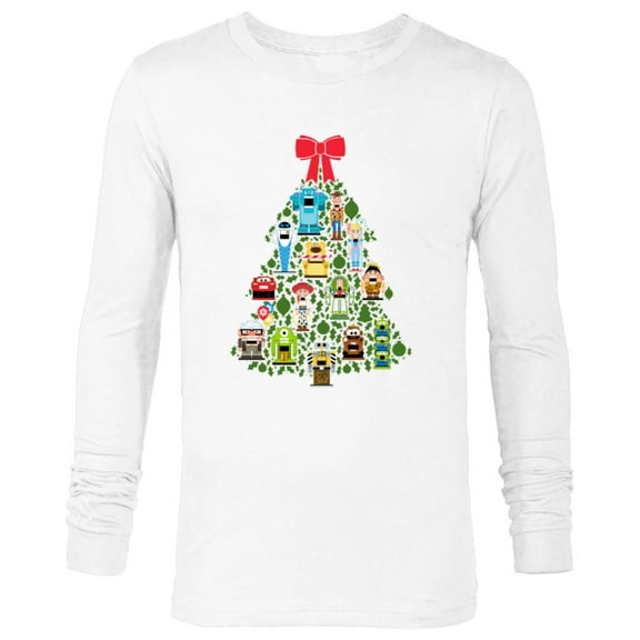 Disney and Pixar Christmas Tree Nutcracker Holiday - Long Sleeve T-Shirt for Men – Customized-White