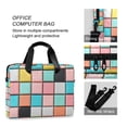 thumbnail image 4 of FORMRS 16" Laptop Bag Carrying Sleeve Case with Handle Travel Shoulder Briefcase, Colorful Checkered Pattern, 4 of 8