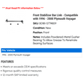 thumbnail image 2 of Front Stabilizer Bar Link - Compatible with 1996 - 2000 Plymouth Voyager 1997 1998 1999, 2 of 2