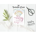 thumbnail image 3 of Darling Souvenir Blue Birthday Invitation Card 28 Pcs Fill or Write In Blank Invites Printable Party Supplies 5 x 7 Inches, 3 of 5