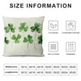 thumbnail image 5 of Nawypu  St Patrick's Day Lucky Clover Throw Pillow Cover, Shamrock Cushion Case Decoration for Sofa Couch, 5 of 5