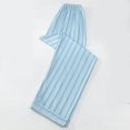 thumbnail image 2 of hotojiny Pajama Pants for Women Cute Soft Stripes Elastic Waist Cozy Pj Bottoms Loose Fit Lounge Wide Leg Sleepwear, 2 of 3