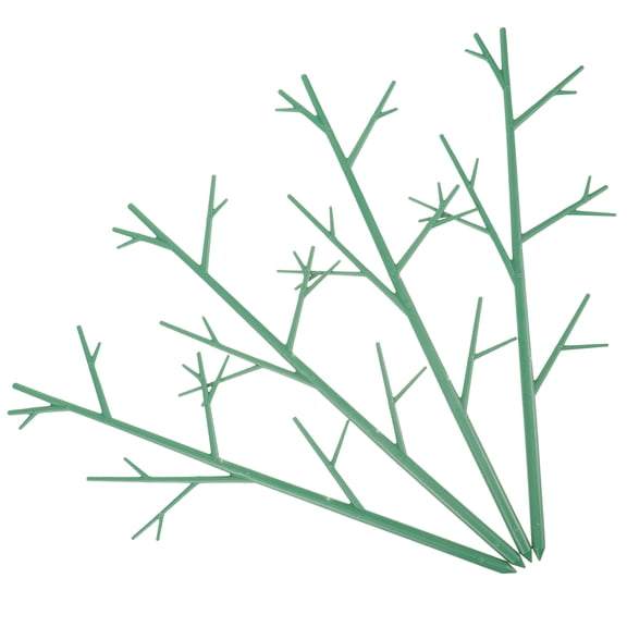 Green Plastic Plant Trellis for Display with Vine Climbing Support Garden Supplies Set of 4