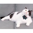 thumbnail image 4 of Mumup 1/2Pcs Christmas Cat Collar with Bow Tie Flower Sailor Bowtie Breakaway Safety Detachable Plaid Kitten Cats Pet Cute B Sailor Bow from 7" to 11", width 0.4", 4 of 4