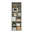 thumbnail image 5 of Furinno JAYA Simply Home Free Standing Adjustable 6-Tier Open Storage Bookcase, French Oak, 5 of 6