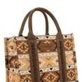 thumbnail image 6 of Wrangler Aztec Tote Bag for Women Boho Shoulder Purses and Handbags, Aztec Coffee, 6 of 7