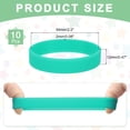 thumbnail image 2 of 10Pcs Silicone Rubber Bands Non-slip 3.54 Inch Flat for Books, Light Green, 2 of 6
