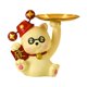 thumbnail image 2 of Bonita estatua de gato de la suerte, figura de resina novedosa, bandeja decorativa para guardar llaves, joyería Amarillo, 2 of 9