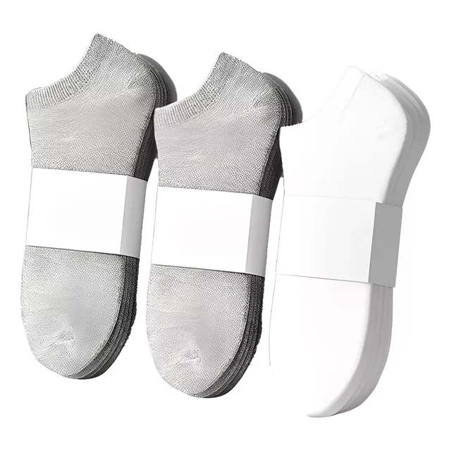 Calceta Hombre Y Mujer Pack 12 Pares Negro/gris/blanco