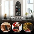 thumbnail image 6 of Gothic Window Crystal Shelf Display Wooden Crystal Display Rack Wall Mounted Gem Stone Rock Storage Holder Exquisite Crystal Wall Shelf Essential Oil Shelf for Home Living Room, 6 of 11