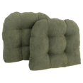 thumbnail image 1 of Coussin de Chaise de Salle à Manger Capitonné en Microsuède en Forme de U de 19 Po (Ensemble de 2), 1 of 1