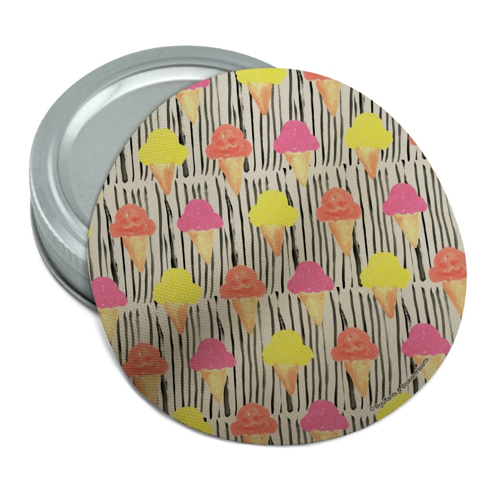Ice Cream Cones Yum Round Rubber NonSlip Jar Gripper Lid Opener