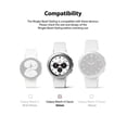 thumbnail image 3 of Ringke Bezel Styling Compatible with Samsung Galaxy Watch 4 Classic 42mm Bezel Ring Stainless Steel Adhesive Scratch Protection Cover Accessory - Silver + Black (42-85), 3 of 11