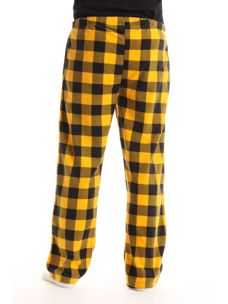 followme Microfleece Mens Buffalo Plaid Pajama Pants with Pockets