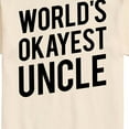 thumbnail image 3 of Instant Message - Worlds Okayest Uncle - Men's Short Sleeve Graphic T-Shirt, 3 of 6