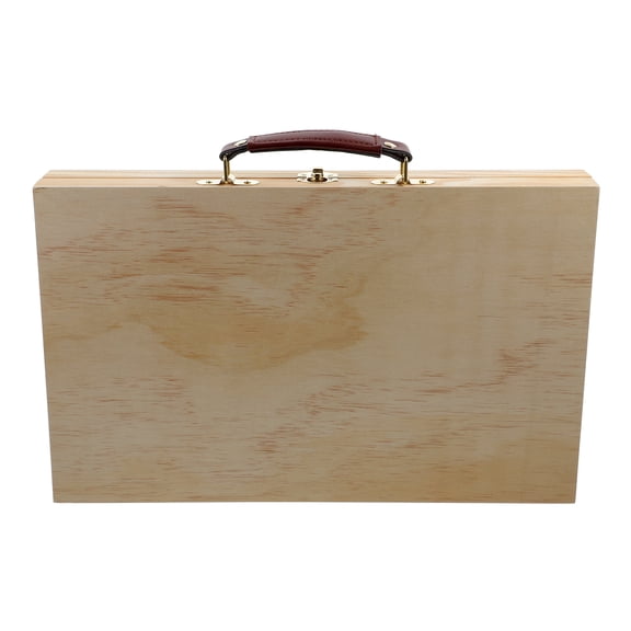 GETAJGHSD Blank Painting Box Khaki Synthetic Material 1Pc Portable