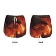 thumbnail image 3 of Balery Fiery Dragons Castle Attack Pantalones cortos deportivos para mujer con forro y dos bolsillos, elásticos, para entrenamiento, gimnasio, yoga-Small, 3 of 7