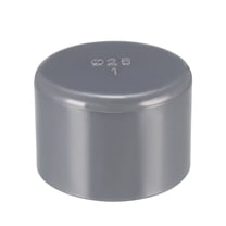 25mm Pipe Cap Fitting, Slip End Caps DWV(Drain Waste Vent) Gray 2Pcs