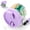 Purple, variant on [Vitamin Organizer] Portable pill dispenser with 7-compartment vitamin organizer, holds a large number of supplements, features anti-mixing and wide opening design for easy access to medication
