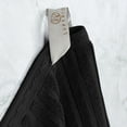 thumbnail image 4 of Superior Ribbed Cotton 4-Piece Black Bath Sheet/ Towel Set, 4 of 7