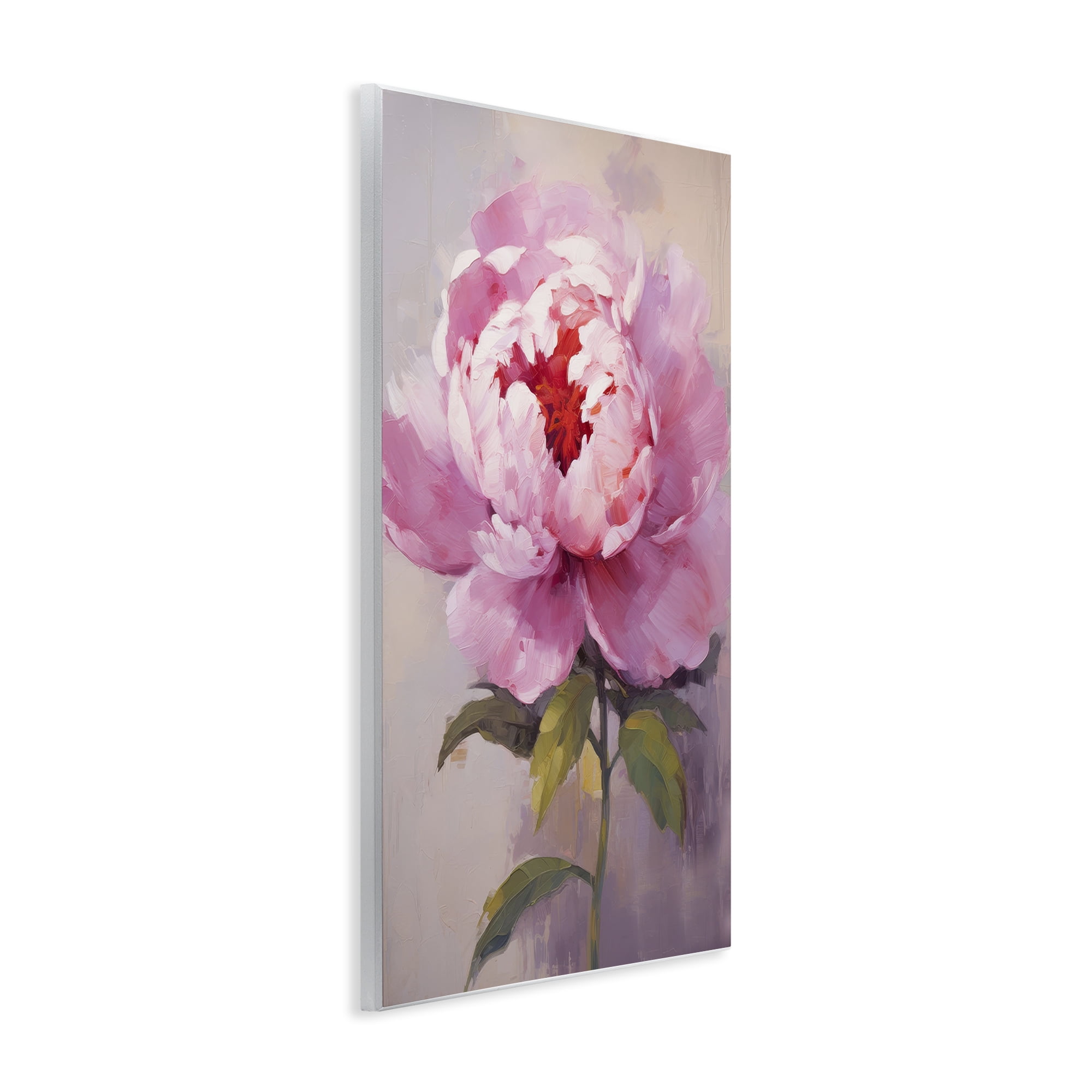 Stupell Industries Blush Pink Peony Botanical & Floral Painting Unframed Art Print Wall Art, 13 x 19