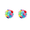 2Pcs Colorful Balls for Cat#3, variant on Cat Toy Balls for Indoor Cats,1.77Inch Colorful Wool Felt Interactive Pounce and Chase Toys,Handmade Soft Kitten Balls for Exercise and Boredom Relief