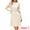 Apricot, variant on Women's Long Sleeve Fall A-Line Ribbed Knit Crew Neck Dress M Black