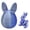 Blue-Silver Gradient 8*5 cm, variant on Toyeng 2PCS 3D Printed Easter Eggs with Bunny Inside, 3D Printing Animals Toys for Home Executive Desk Decor Red-Blue Gradient 8*5 cm
