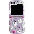 thumbnail image 7 of for Samsung Galaxy Z Flip 5 Funny Case Pumpkin Lamp and Ghost Pattern, Stylish Woman Case for Galaxy Z Flip 5, Kawaii Case for Galaxy Z Flip 5 Curly Wave Frame, Cute Case for Z Flip 5 (Case Only), 7 of 7