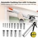 thumbnail image 3 of Kit de herramientas para calafateo de 26 piezas, kit de pistola para calafatear manual, pistola para calafatear con 14 boquillas de acero inoxidable, raspador de lechada multifuncional de doble cabeza, 3 of 7